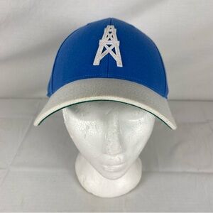 Houston Oilers Reebok NFL Vintage Hat Blue FlexFit L/XL 50th Cap